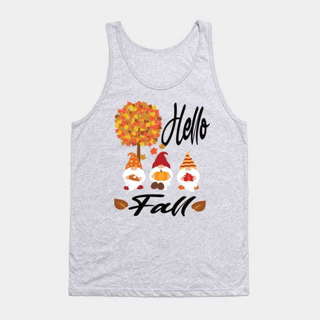 Hello fall 2020 gnomes lovers gift Tank Top by DODG99